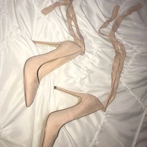 Cute creamy pink heels